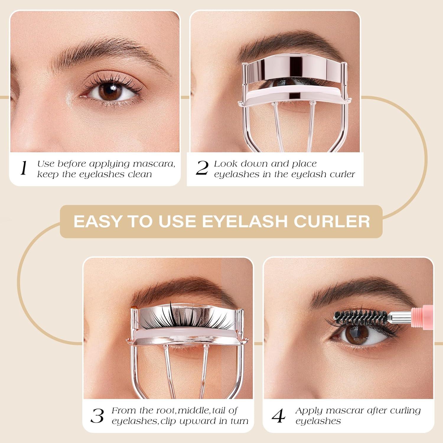 Rizador de Pestañas Profesional Cut it con 3 Almohadillas