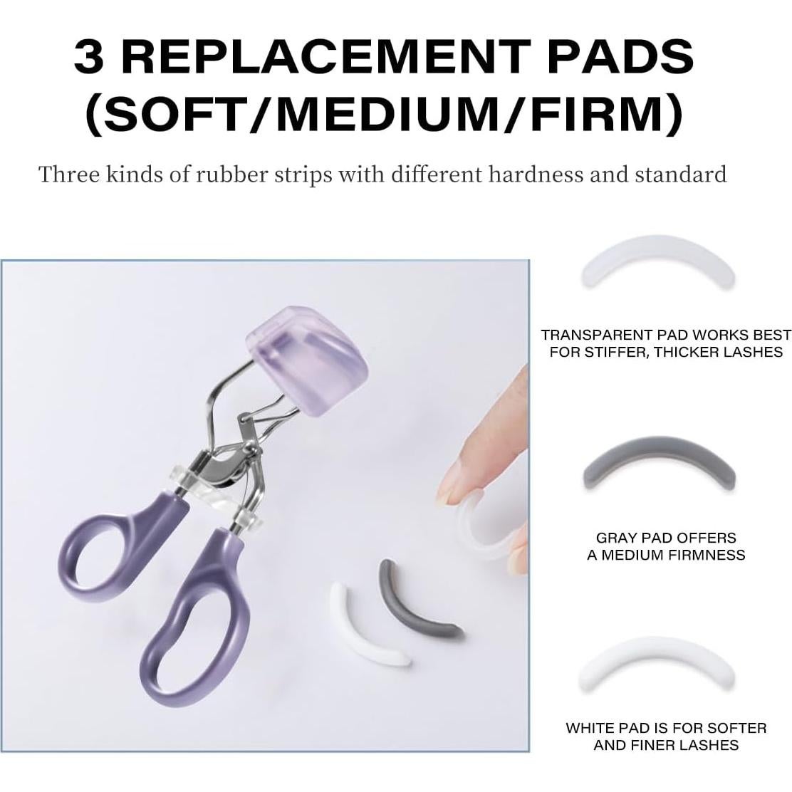 Rizador de Pestañas GöSol Profesional con 3 Almohadillas