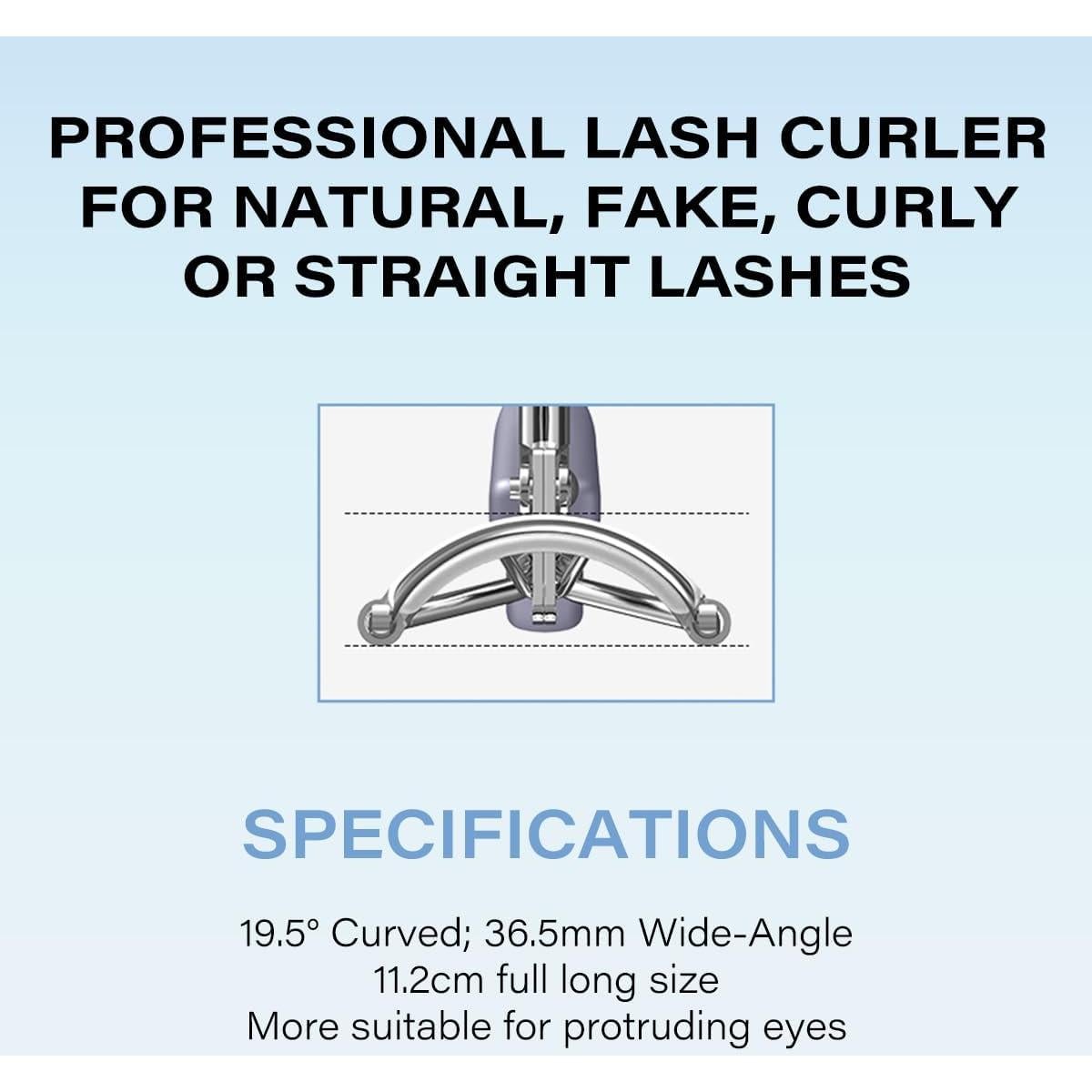 Rizador de Pestañas GöSol Profesional con 3 Almohadillas