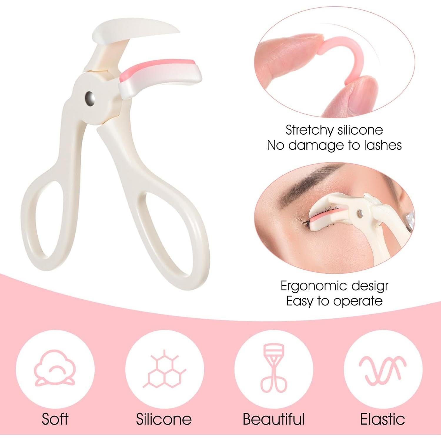 Set de 2 Rizadores de Pestañas Guduling con Almohadillas de Silicona