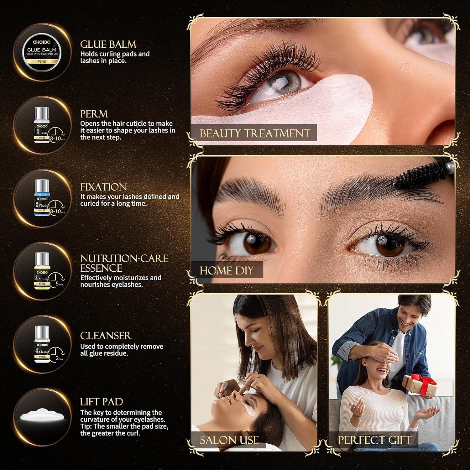 Kit de Elevación de Pestañas y Laminado de Cejas Choido 2 en 1