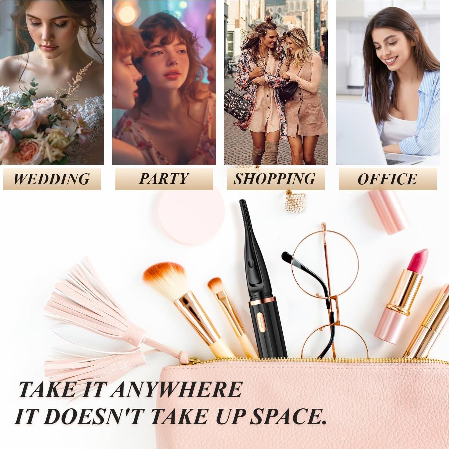 Rizador de Pestañas Calentado MGKO 3 Modos USB Negro