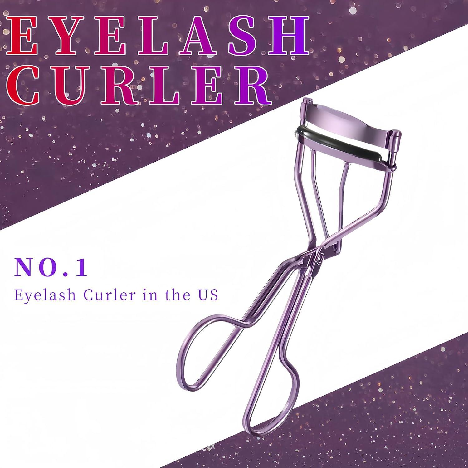 Rizador de Pestañas Acavado Profesional Morado - Sin Pellizcos