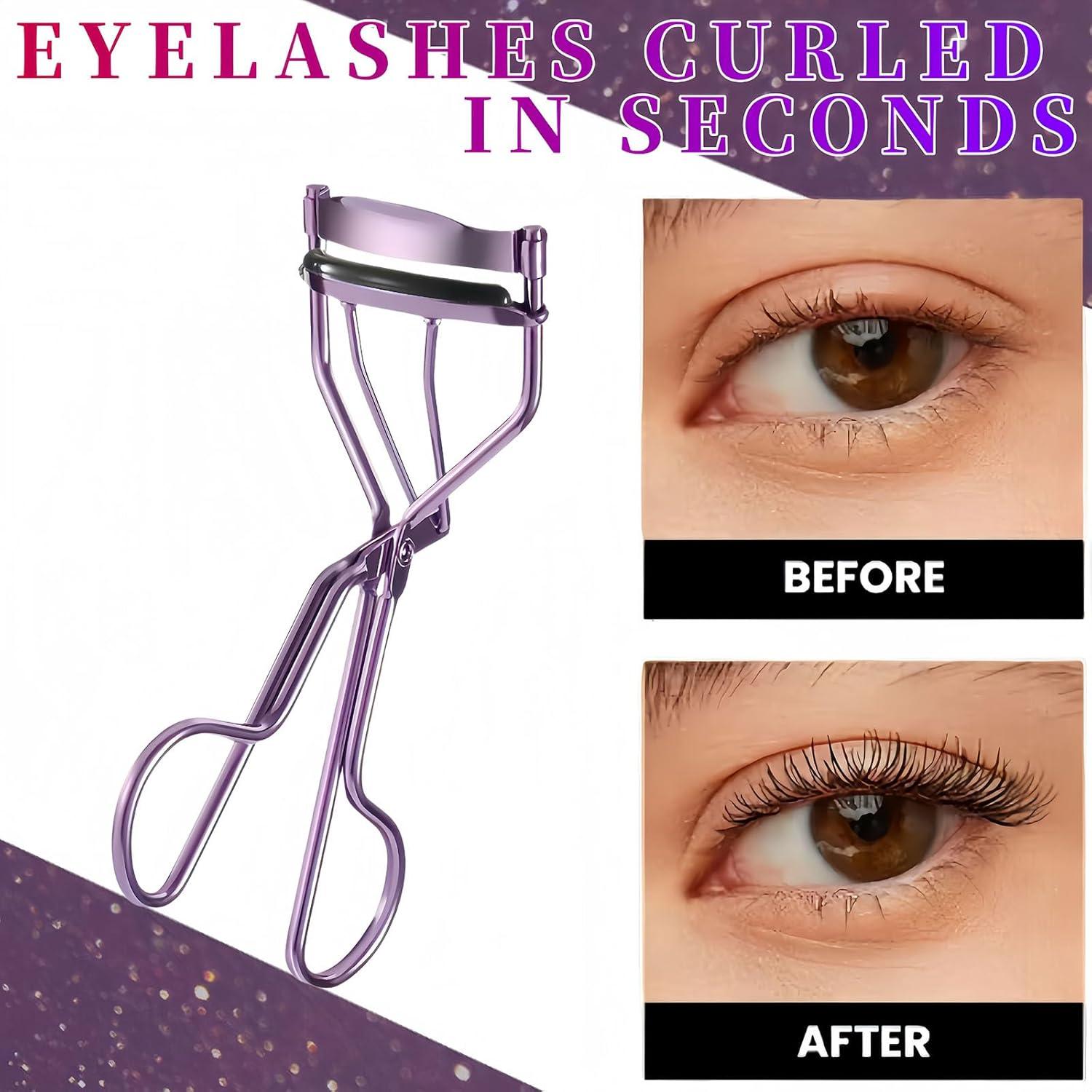 Rizador de Pestañas Acavado Profesional Morado - Sin Pellizcos
