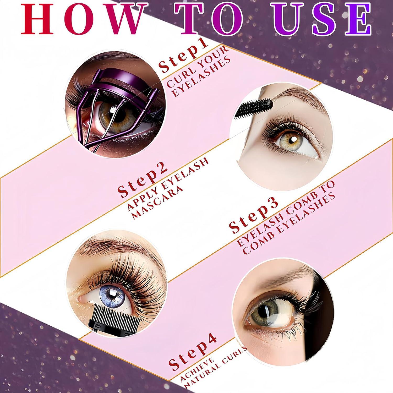 Rizador de Pestañas Acavado Profesional Morado - Sin Pellizcos