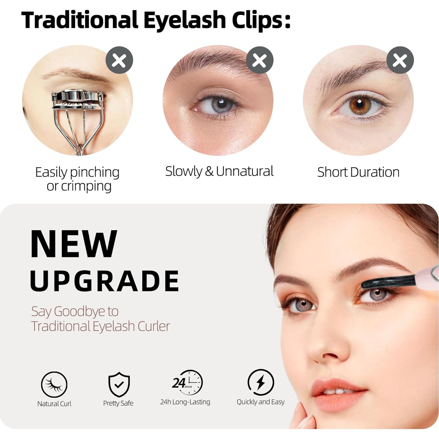 Rizador de Pestañas Eléctrico EYECURL S600 Rosa Primrose