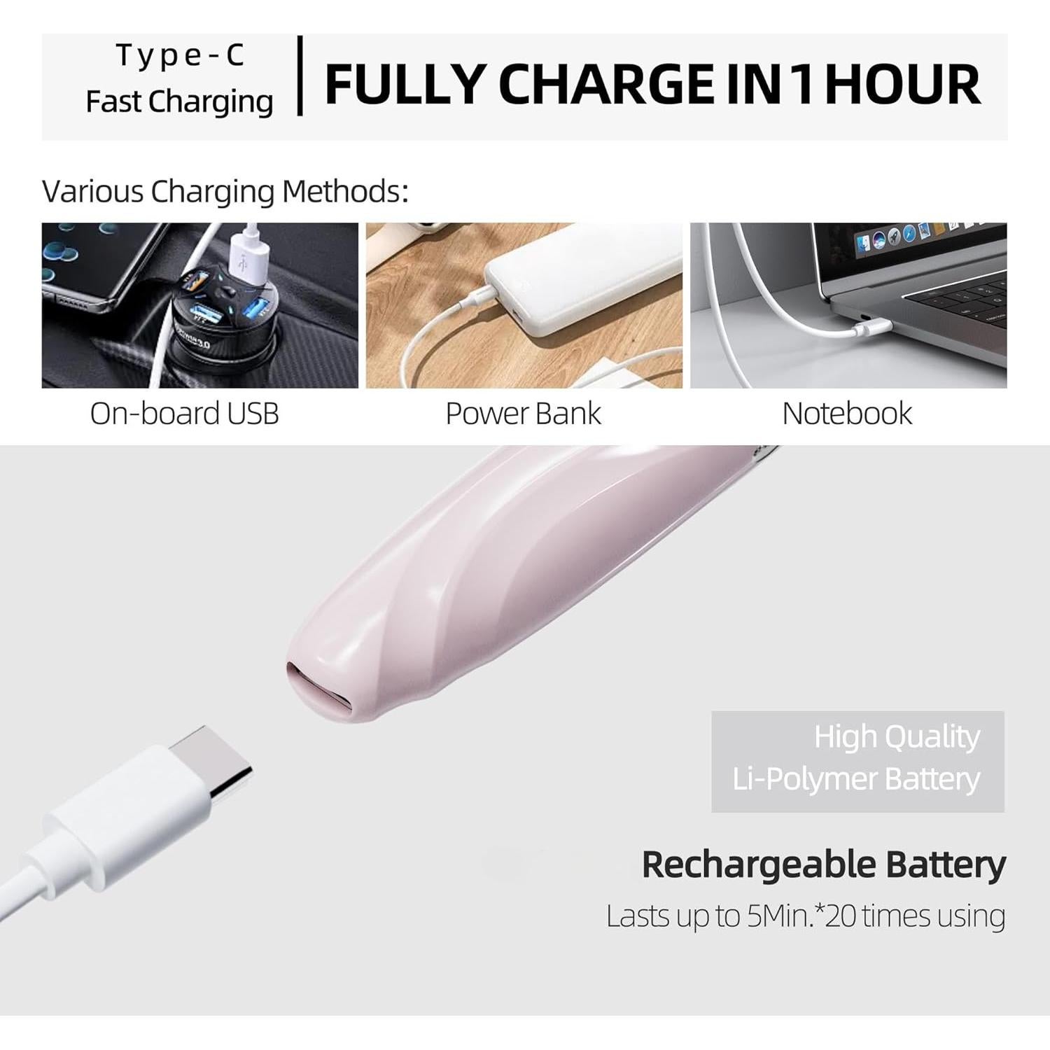 Rizador de Pestañas Eléctrico EYECURL S600 Rosa Primrose