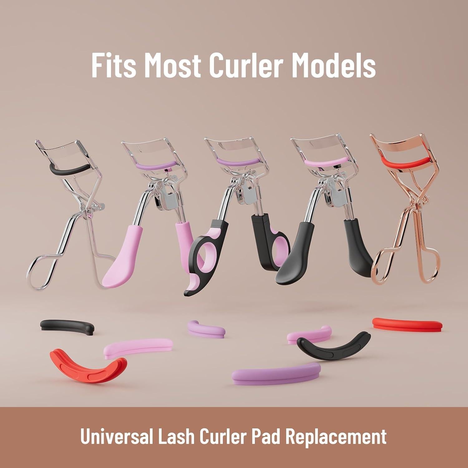 32 Almohadillas de Rizador de Pestañas Whalrace - Coloridas y Suaves