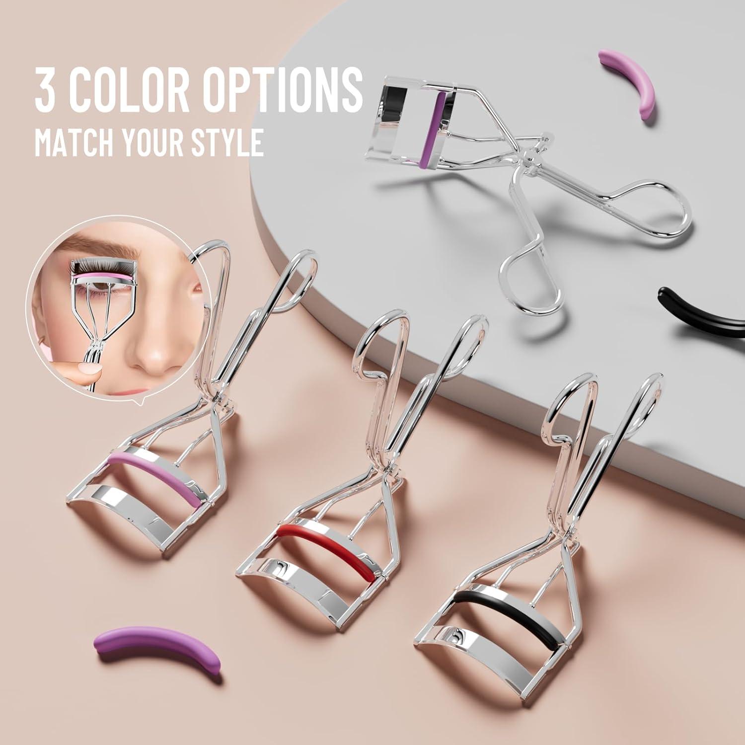 32 Almohadillas de Rizador de Pestañas Whalrace - Coloridas y Suaves