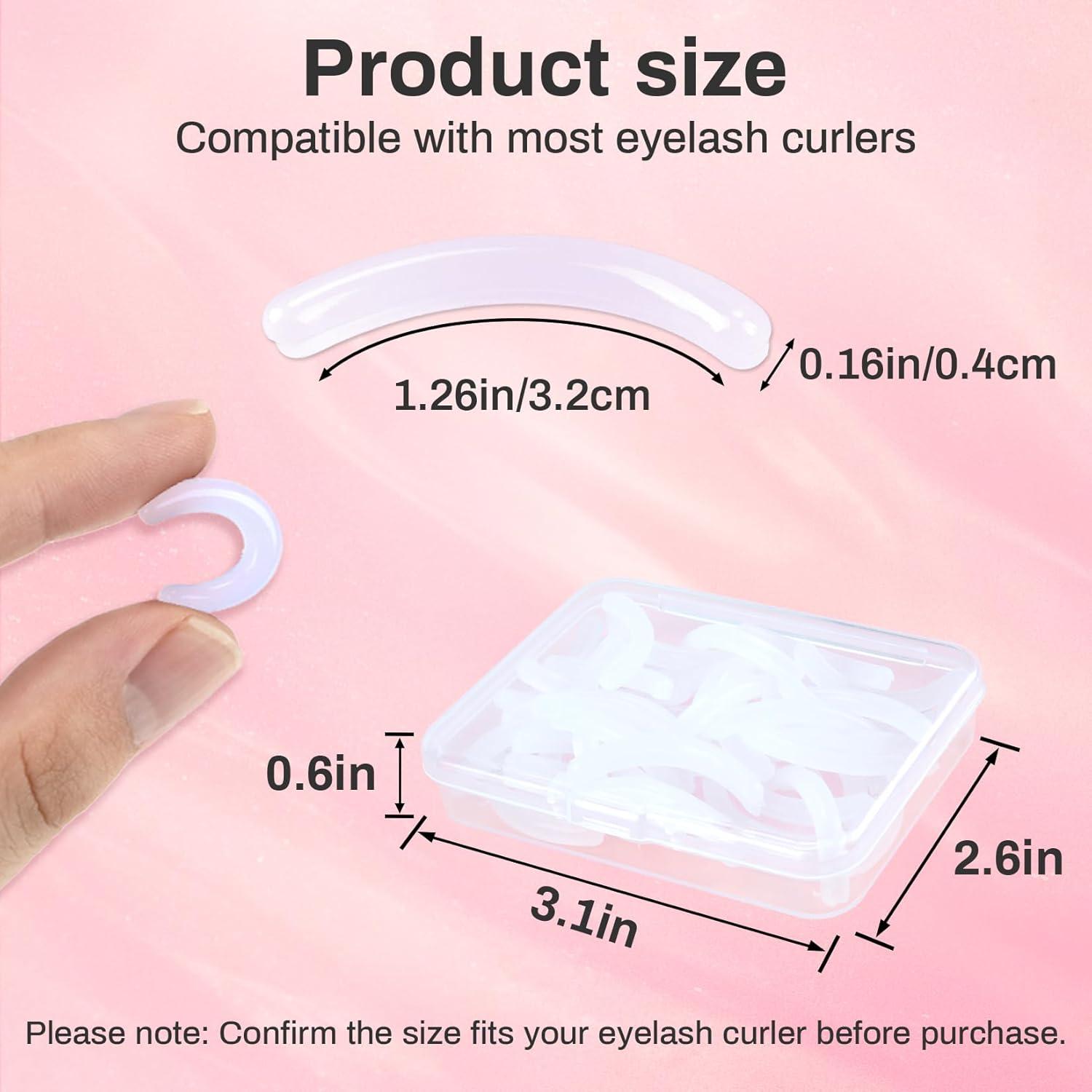 40 Almohadillas de Silicona para Rizador de Pestañas PL