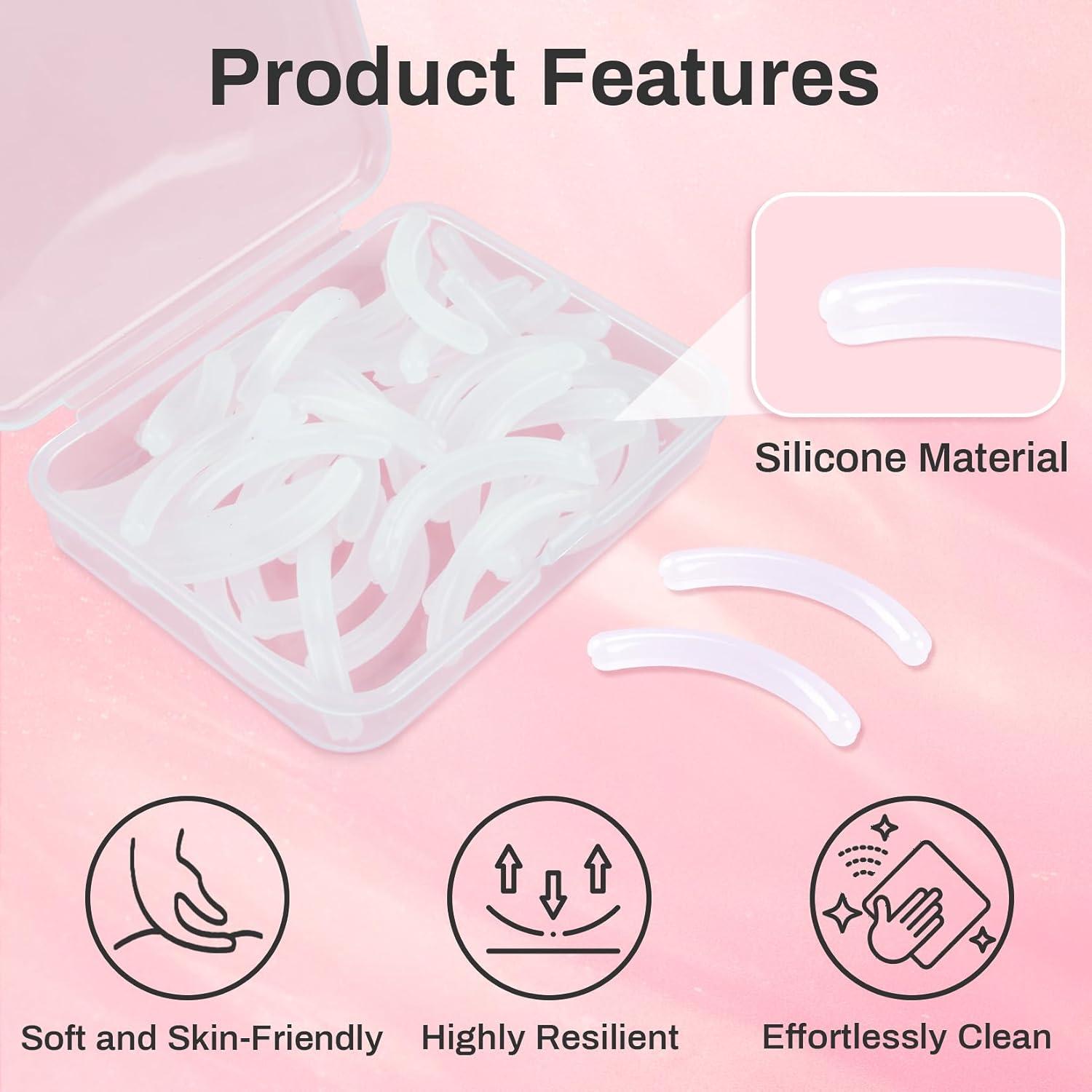 40 Almohadillas de Silicona para Rizador de Pestañas PL