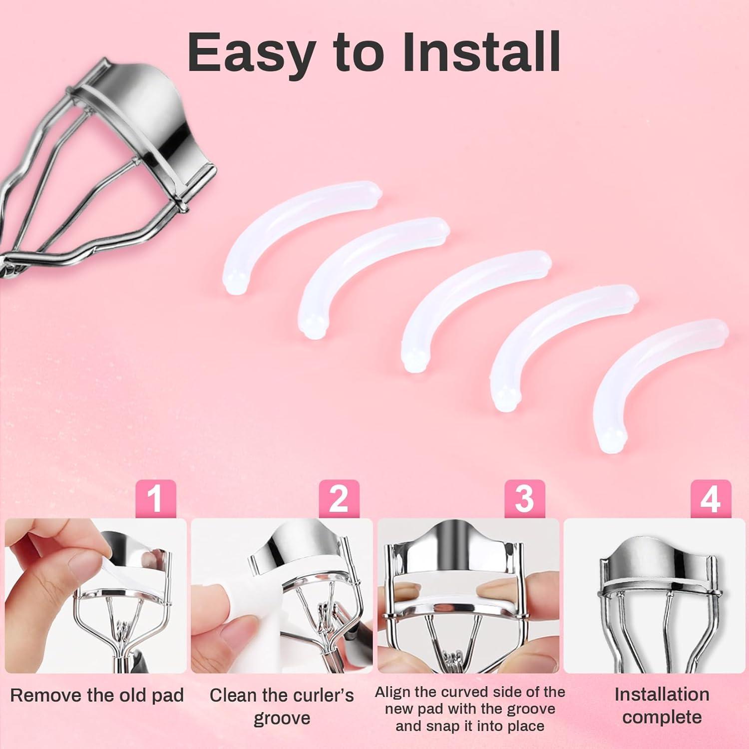 40 Almohadillas de Silicona para Rizador de Pestañas PL