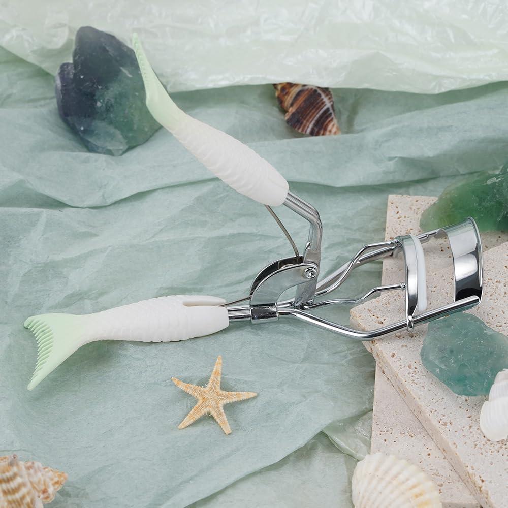 Rizador de Pestañas KEYYOU Verde con Almohadillas Extra