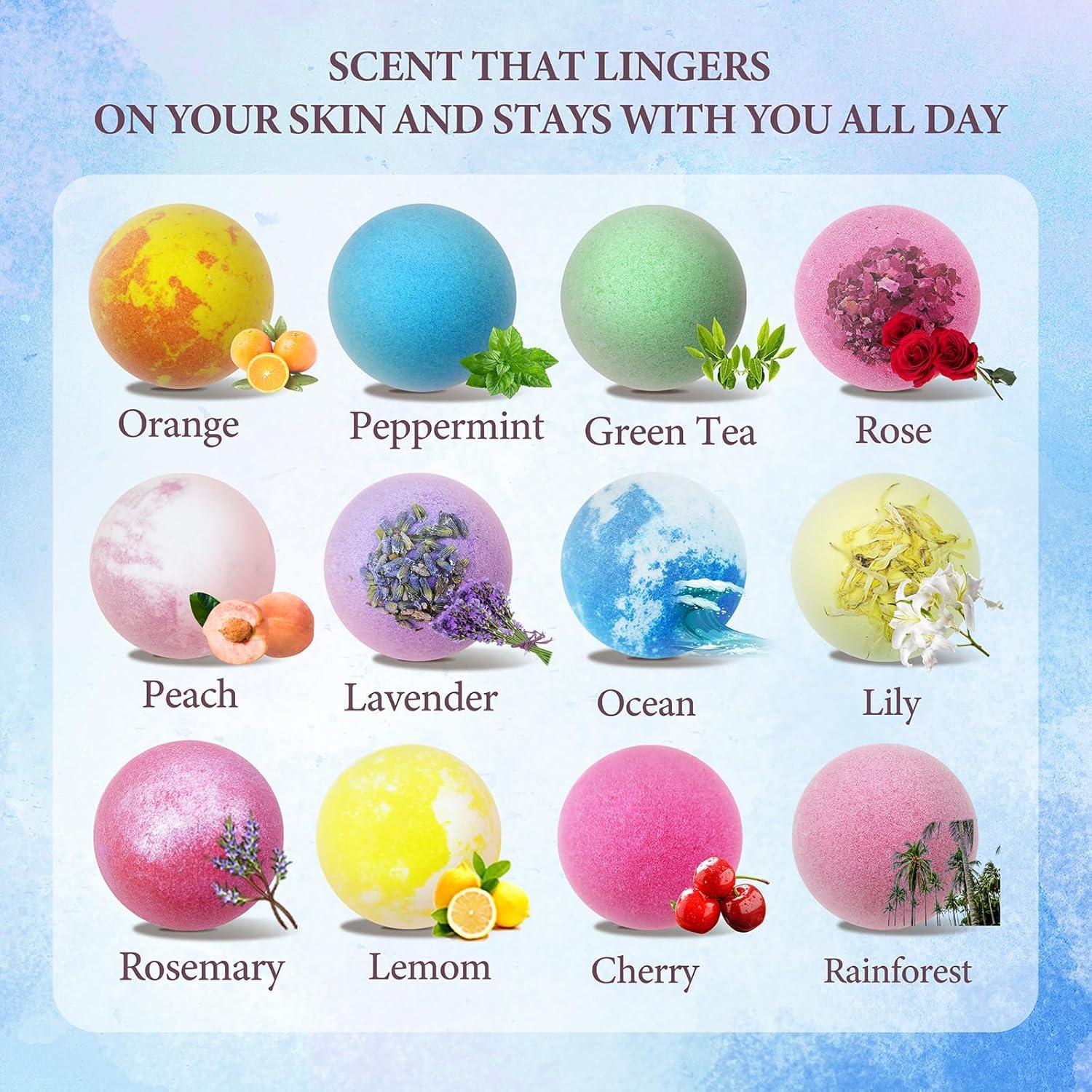 Juego de 24 Bombas de Baño Hidratantes Beautifier Life