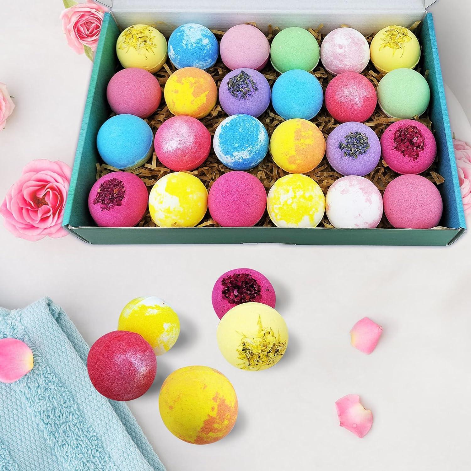 Juego de 24 Bombas de Baño Hidratantes Beautifier Life