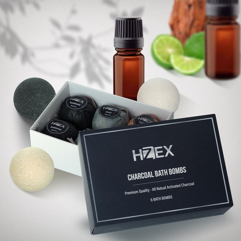 Juego de Bombas de Baño HZEX - 6 Piezas Carbón Activado