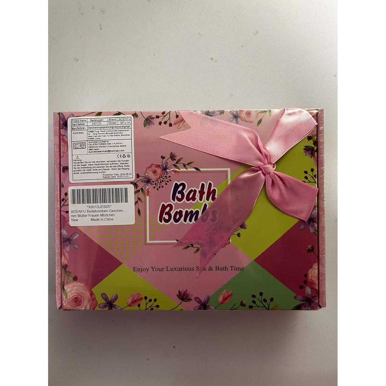 Set de 12 Bombas de Baño Orgánicas BOENFU - Regalo Relajante