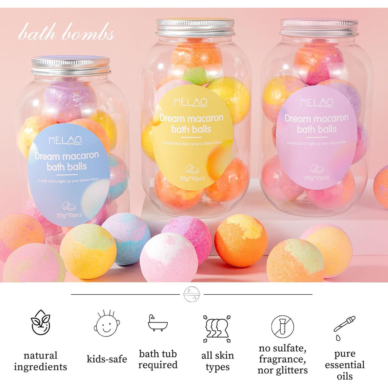 Set de 10 Bombas de Baño Aromáticas Fumgranth - Rosa