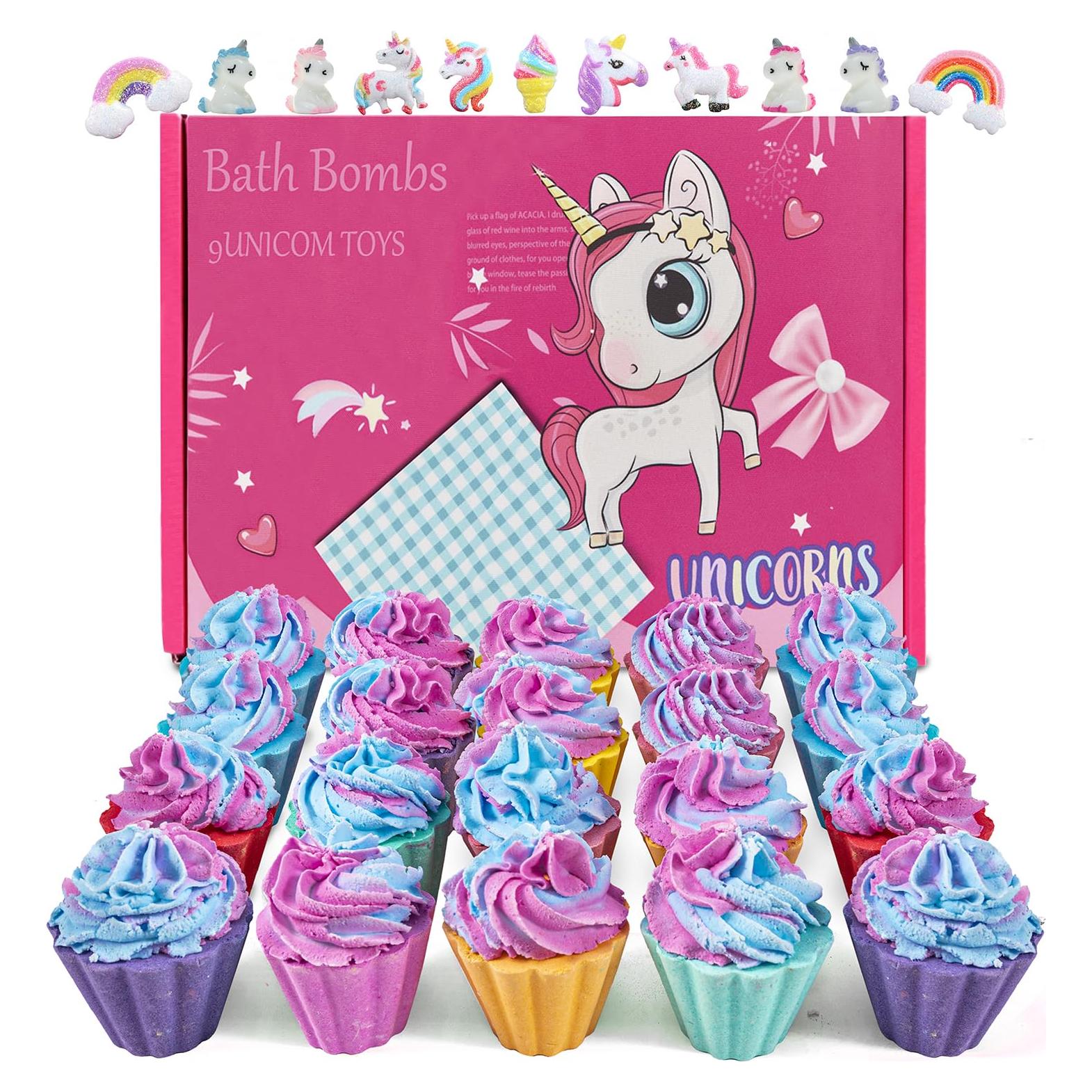Bombas de Baño Espumosas Kims Cosiart con Sorpresa Unicornio - 20 Unidades