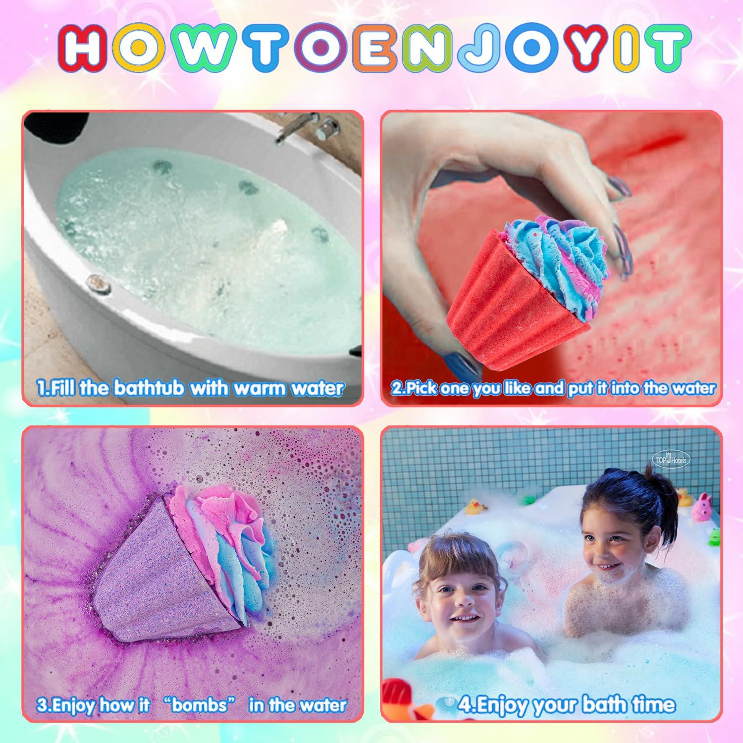 Bombas de Baño Espumosas Kims Cosiart con Sorpresa Unicornio - 20 Unidades