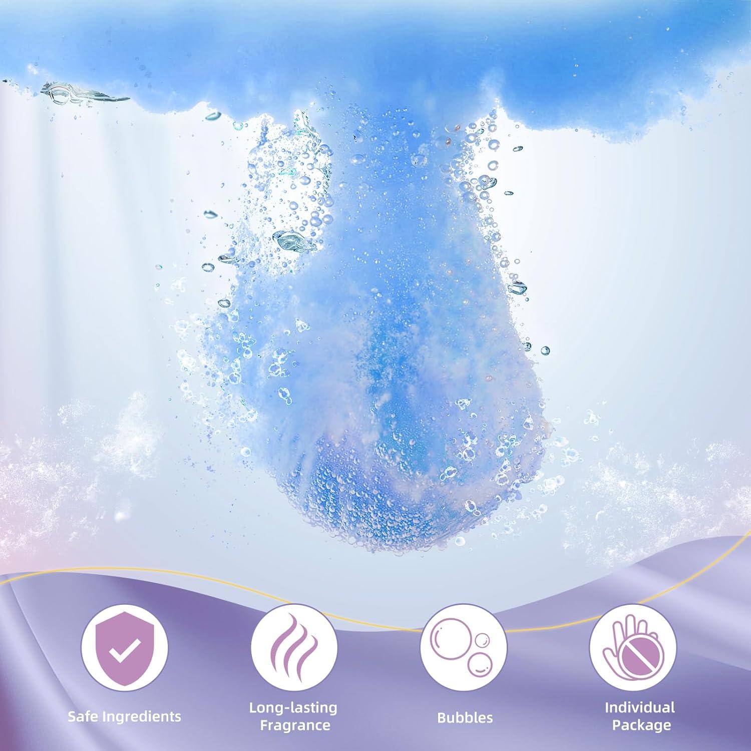 Set de 50 Bombas de Baño TranquilBliss con 10 Aromas Naturales