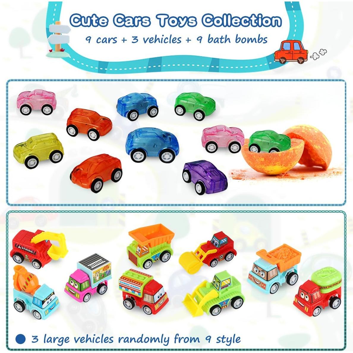 Set de 9 Bombas de Baño Excalla con Juguetes Sorpresa