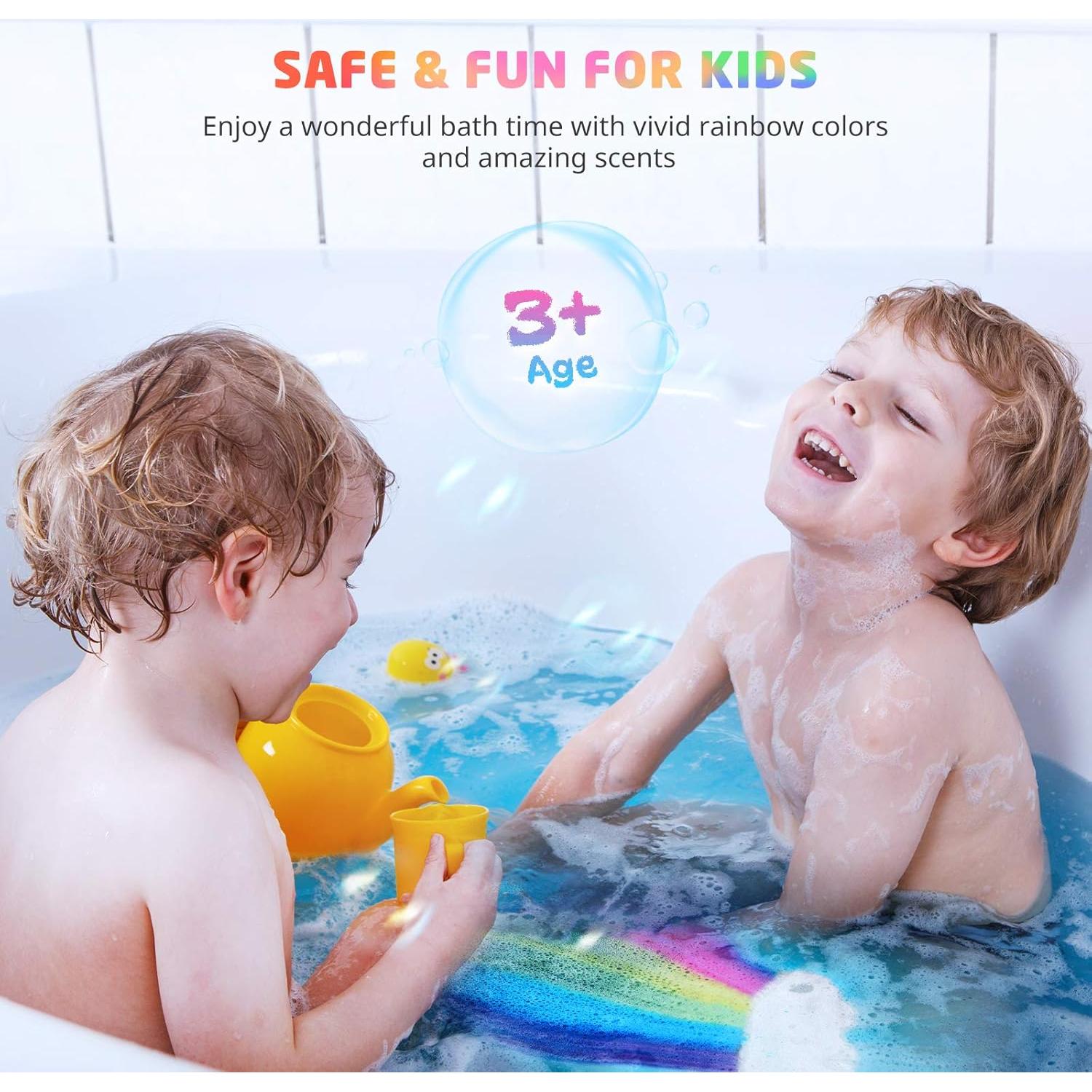 Bombas de Baño Nube Arcoíris Elfinbay - 8 Piezas 85g