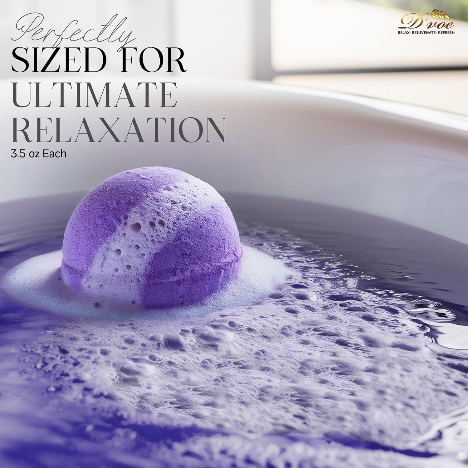 Juego de Bombas de Baño D'Voe 12 Pcs 99g Naturales Aromas
