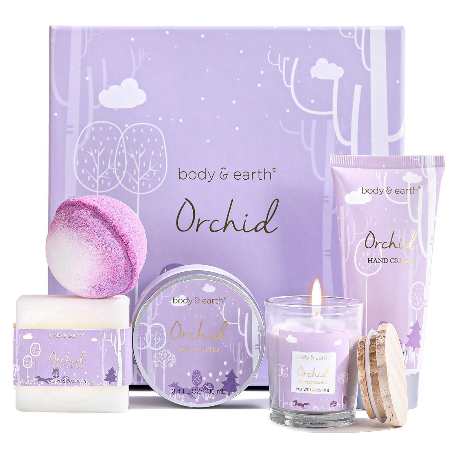 Juego de Regalo de Spa 5 Pcs Body & Earth Orquídea