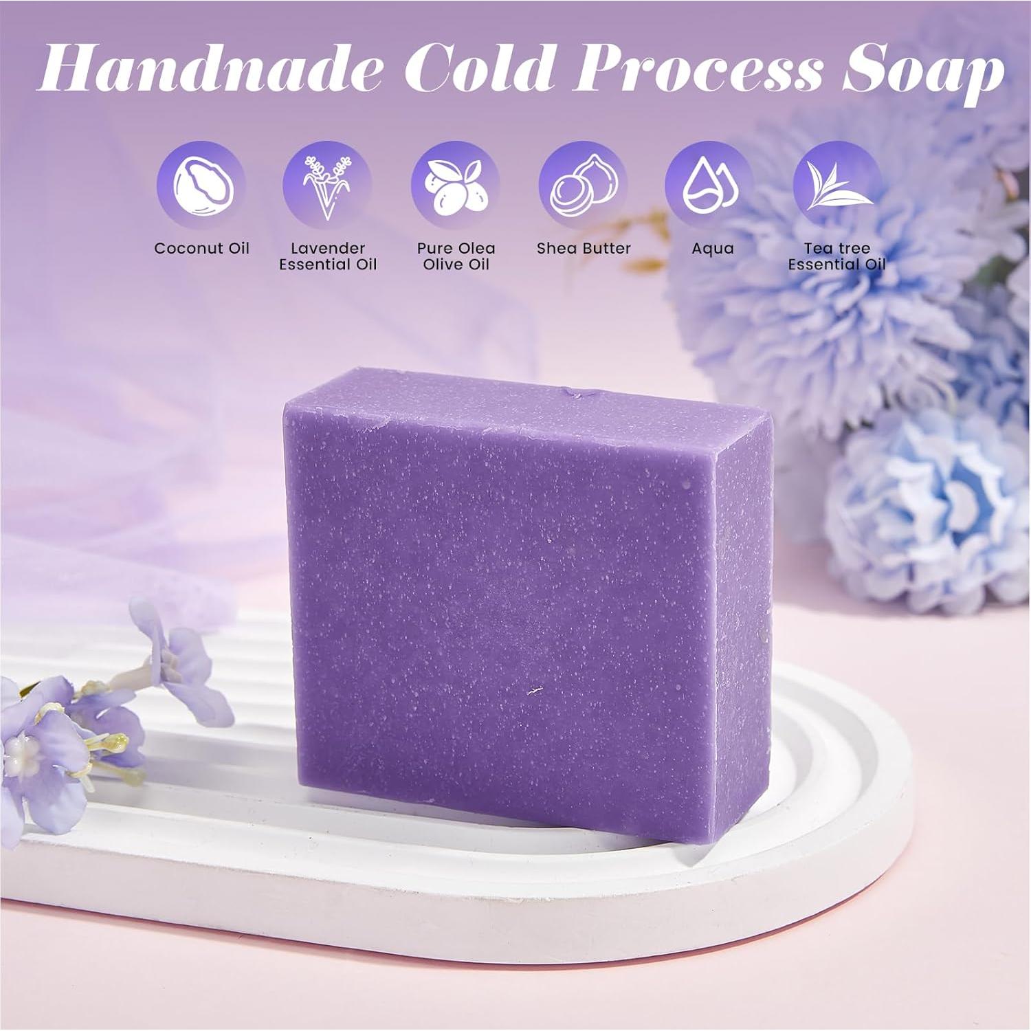 Kit de Spa Hecho a Mano Ufeekare 7 Piezas Aroma Lavanda