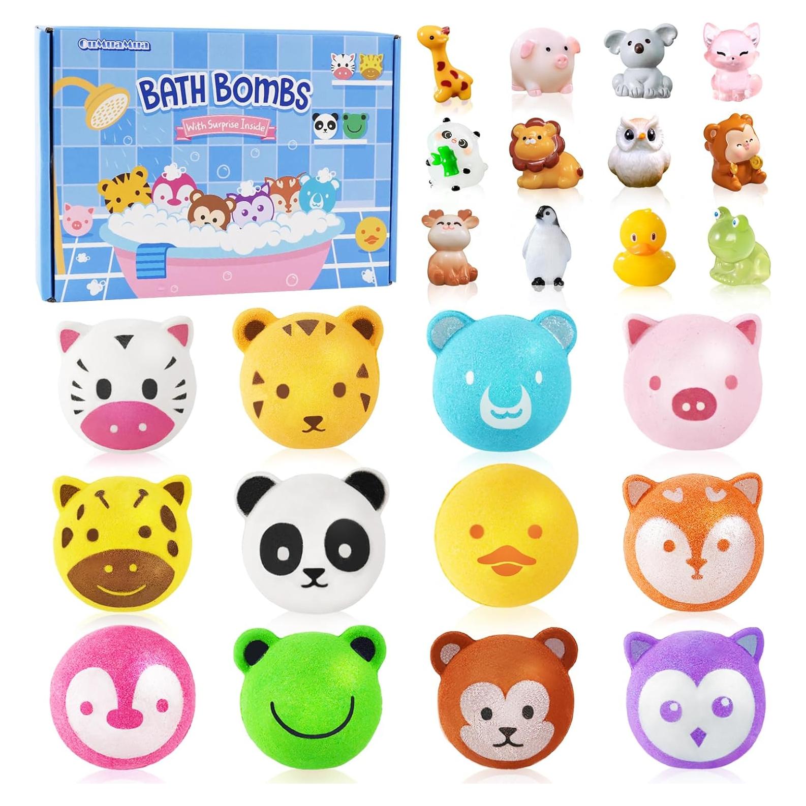 Set de 12 Bombas de Baño con Juguetes Sorpresa OuMuaMua