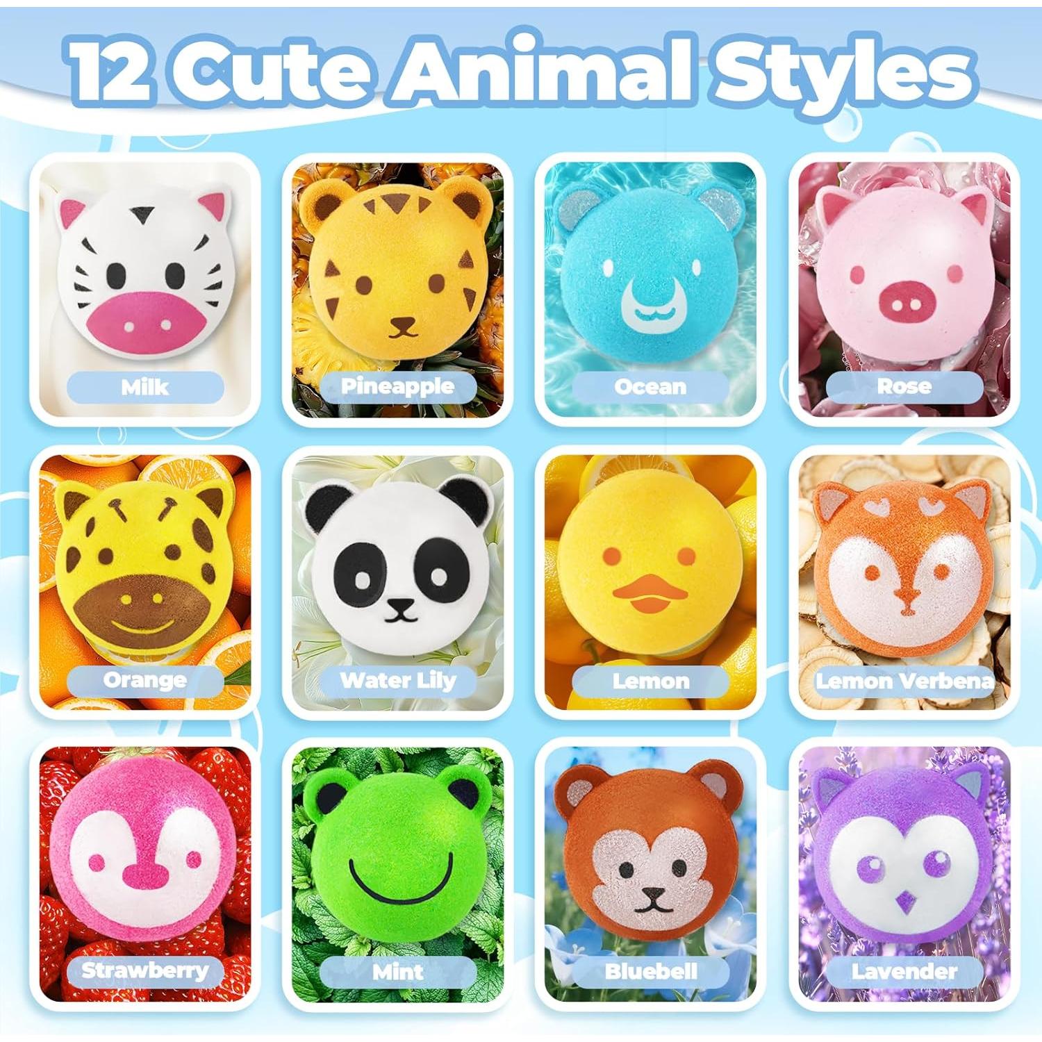 Set de 12 Bombas de Baño con Juguetes Sorpresa OuMuaMua