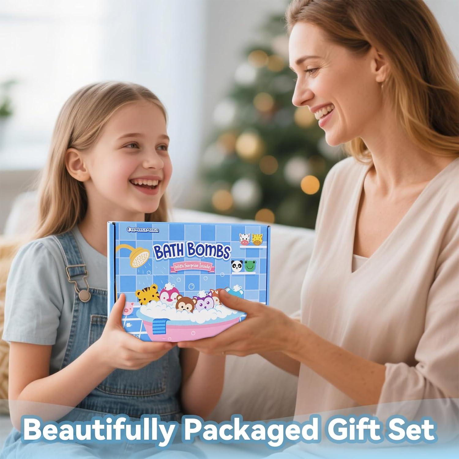 Set de 12 Bombas de Baño con Juguetes Sorpresa OuMuaMua