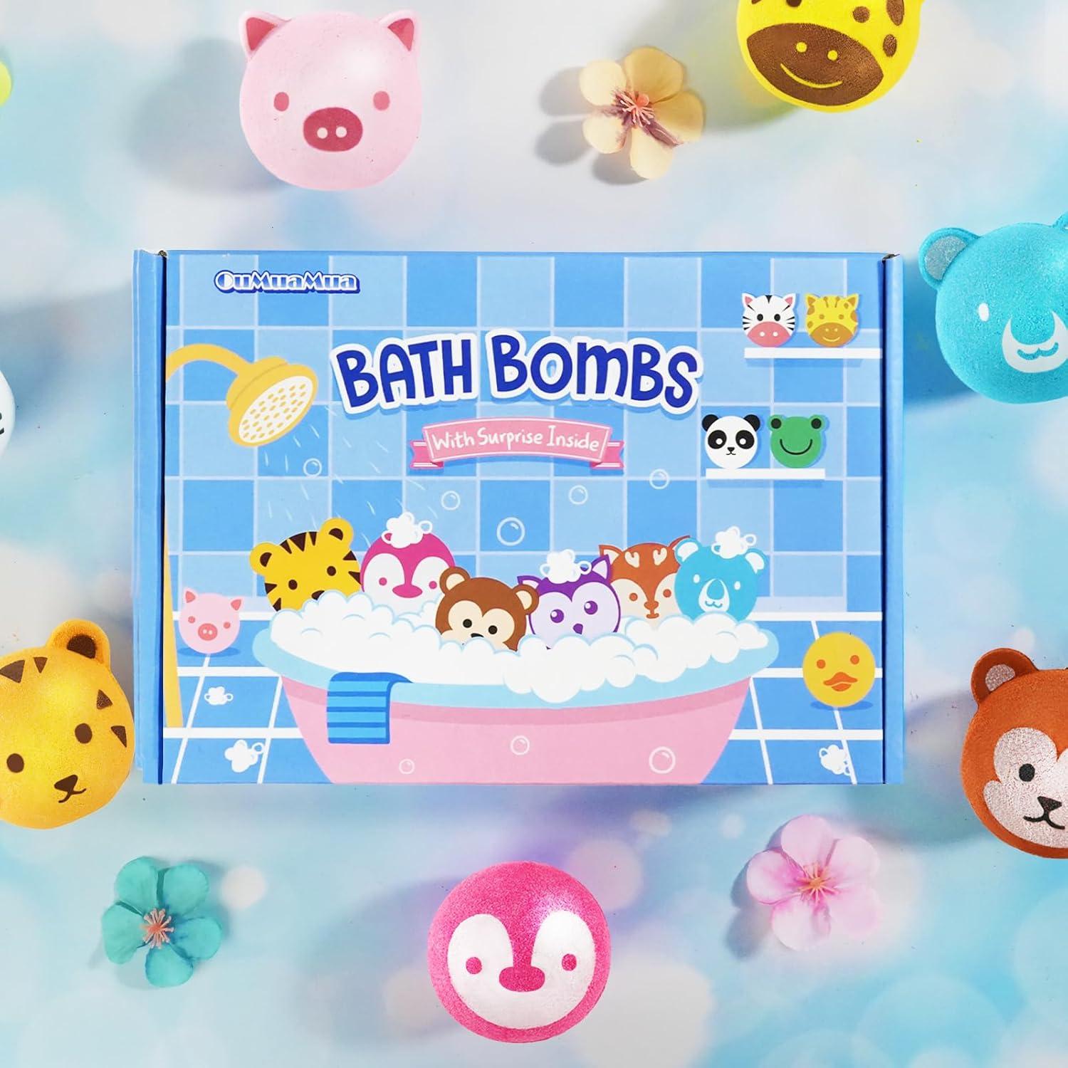 Set de 12 Bombas de Baño con Juguetes Sorpresa OuMuaMua