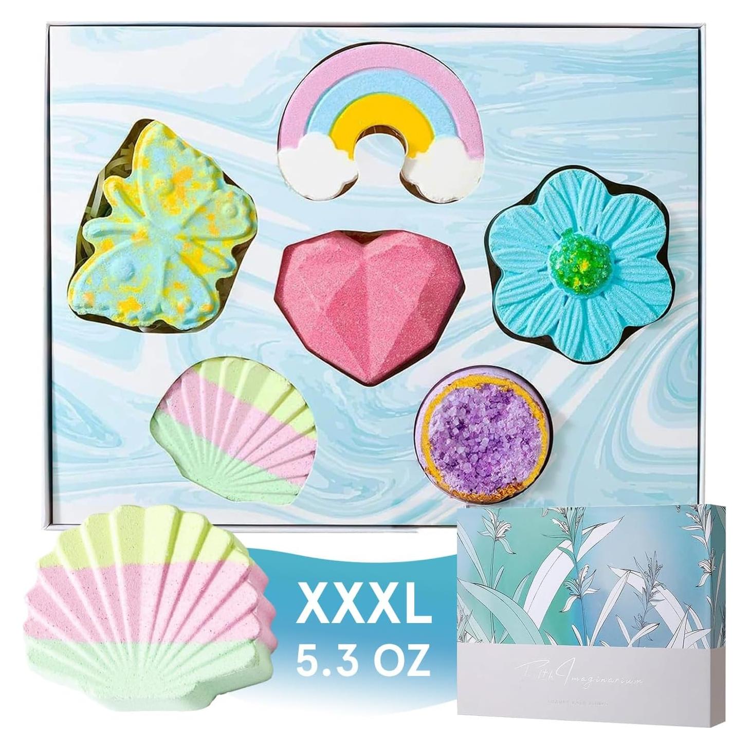 Juego de 6 Bombas de Baño XXXL 150g con Aceite Esencial