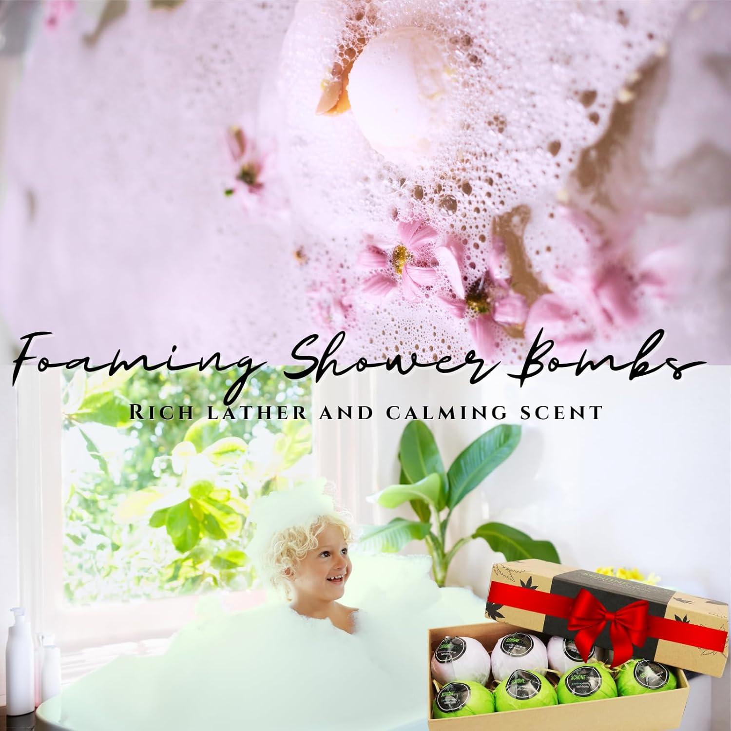 Set de 8 Bolas de Baño Schone Body - Aromas Menta y Lavanda