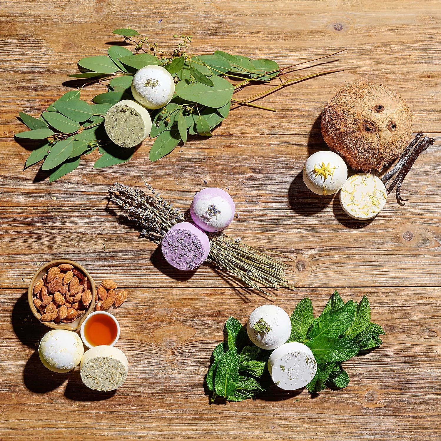 Juego de Bombas de Baño y Pastillas de Vapor Lovery - 10 Aromas