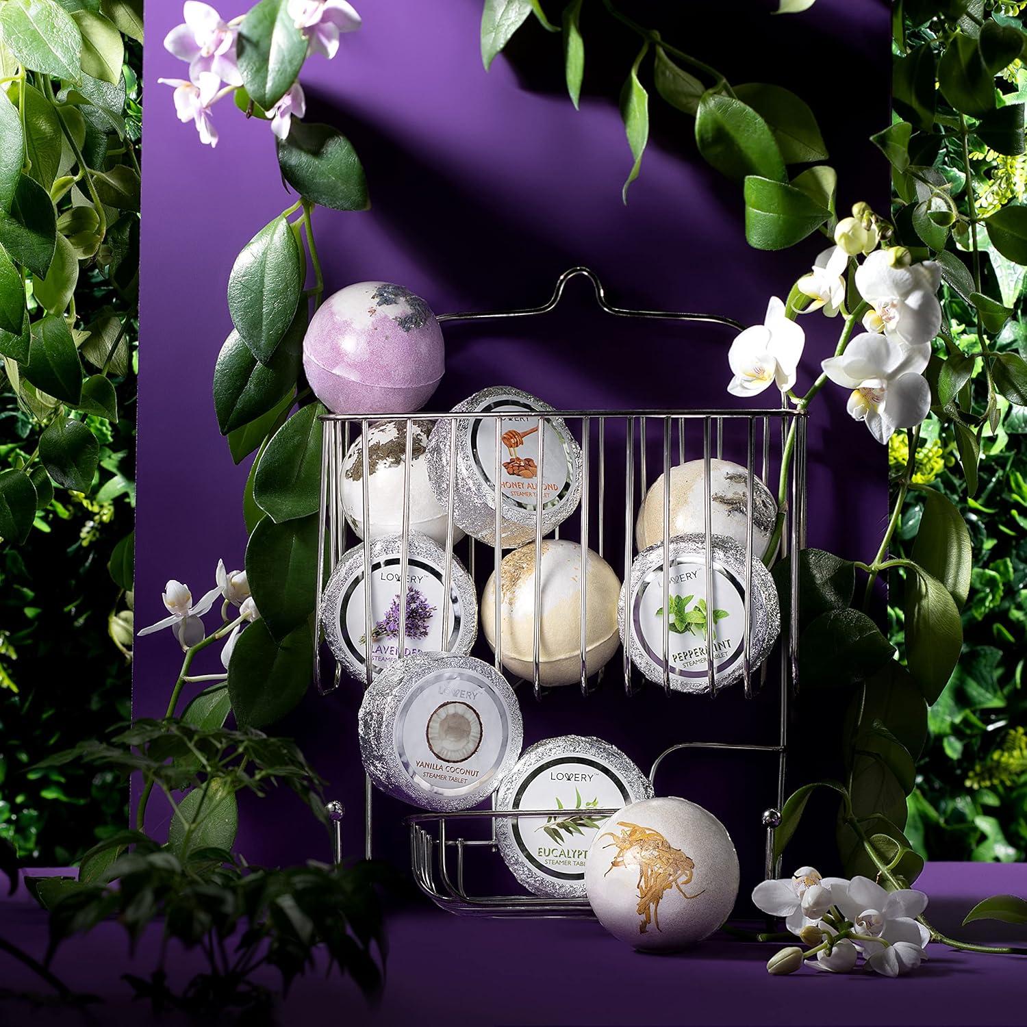 Juego de Bombas de Baño y Pastillas de Vapor Lovery - 10 Aromas