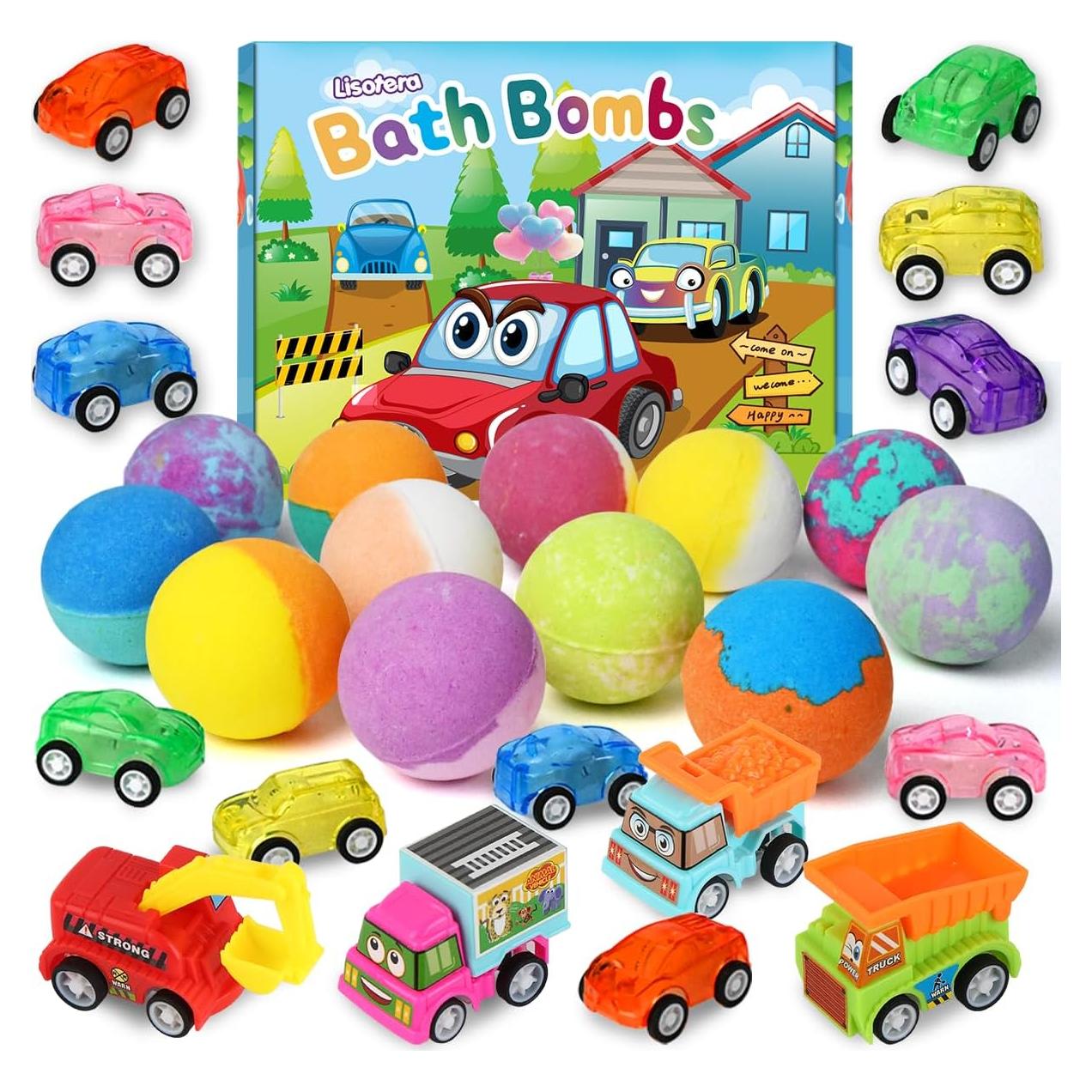 Set de 9 Bombas de Baño con Juguetes Lisotera - Aromas Naturales