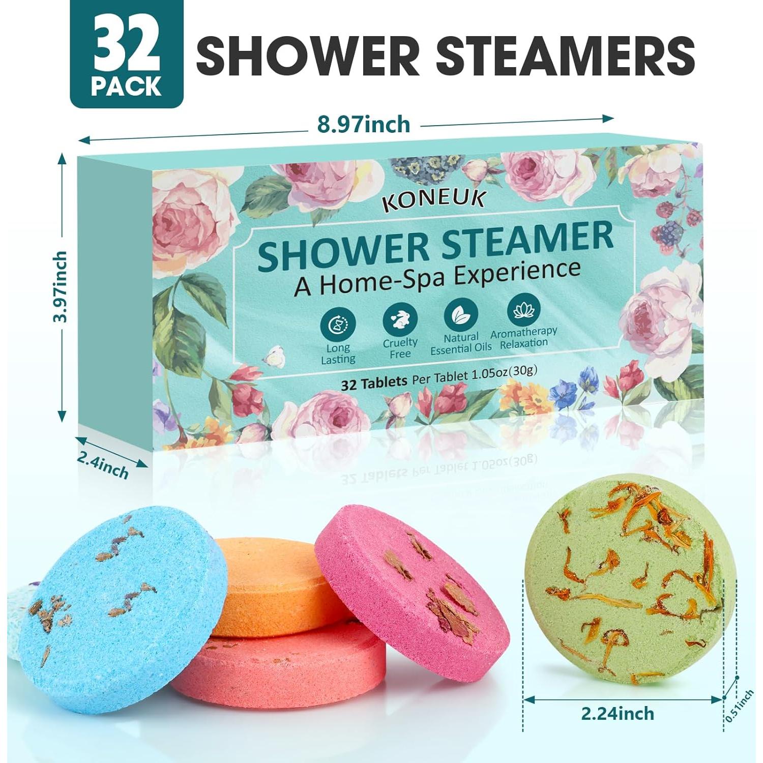 32 Bombas de Ducha Aromaterapia KONEUK - Regalos Spa