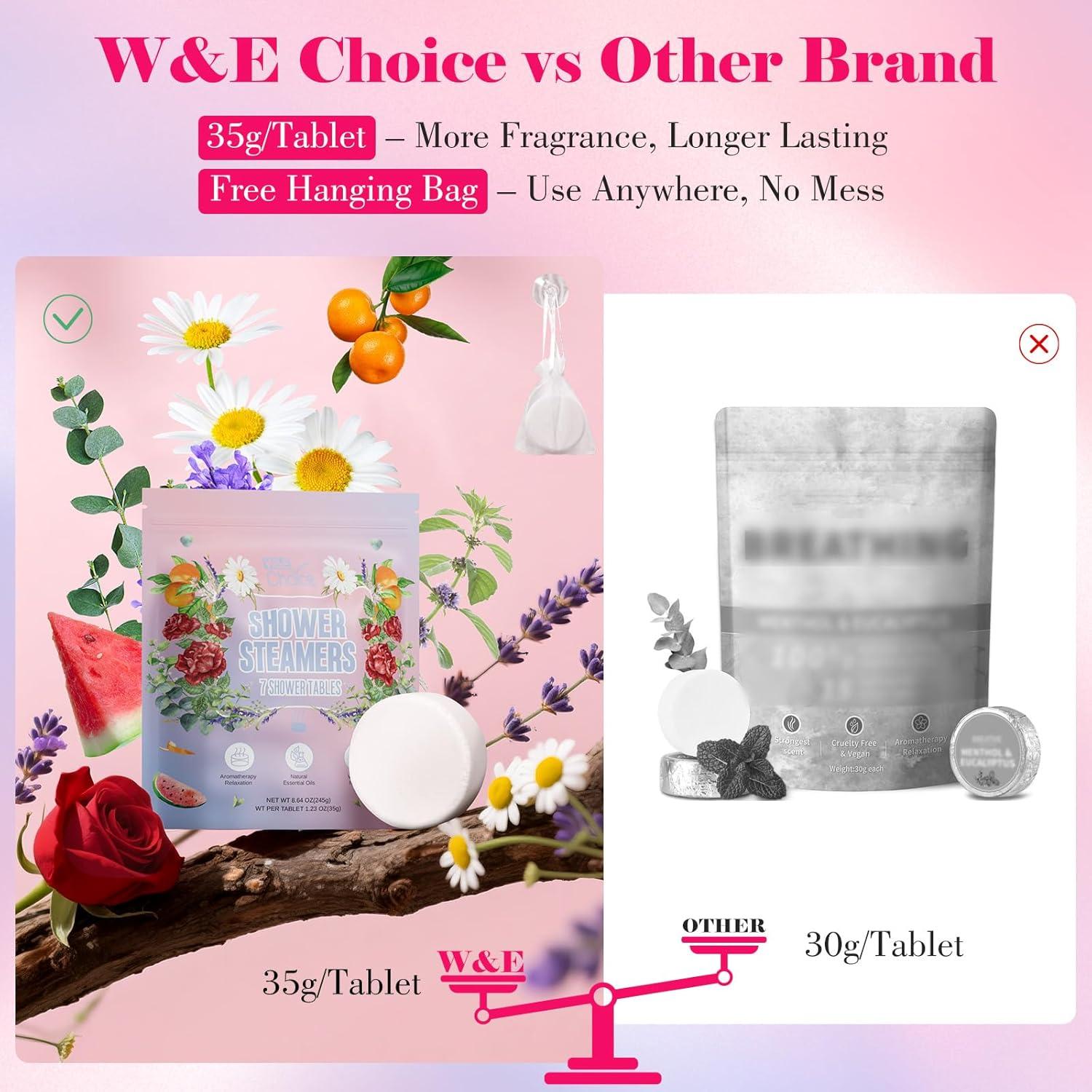 Bombas de Ducha Aromaterapia W&E Choice 21 Pack - Aceites Esenciales