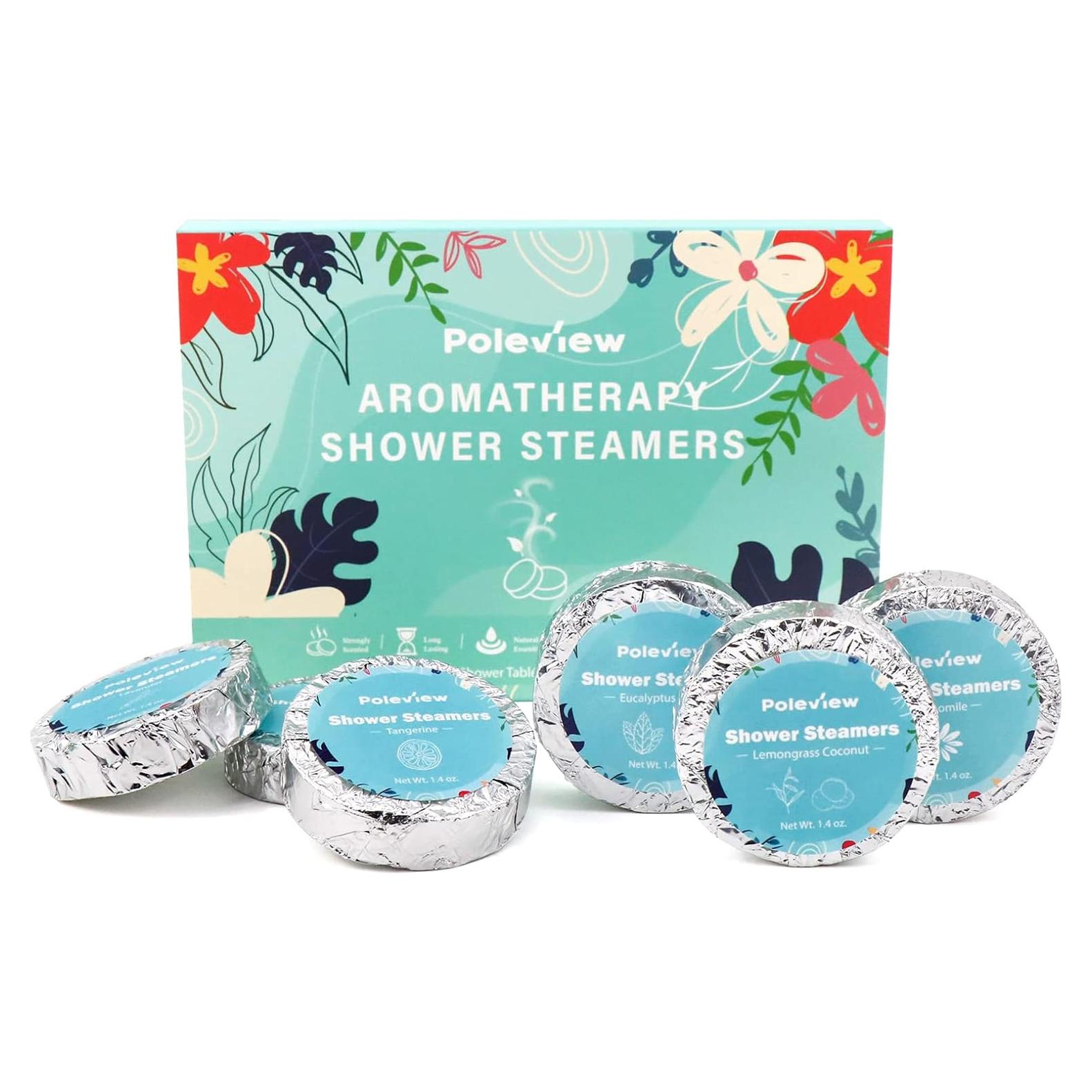 Bombas de Vapor para Ducha Poleview - Aromaterapia 6 Piezas