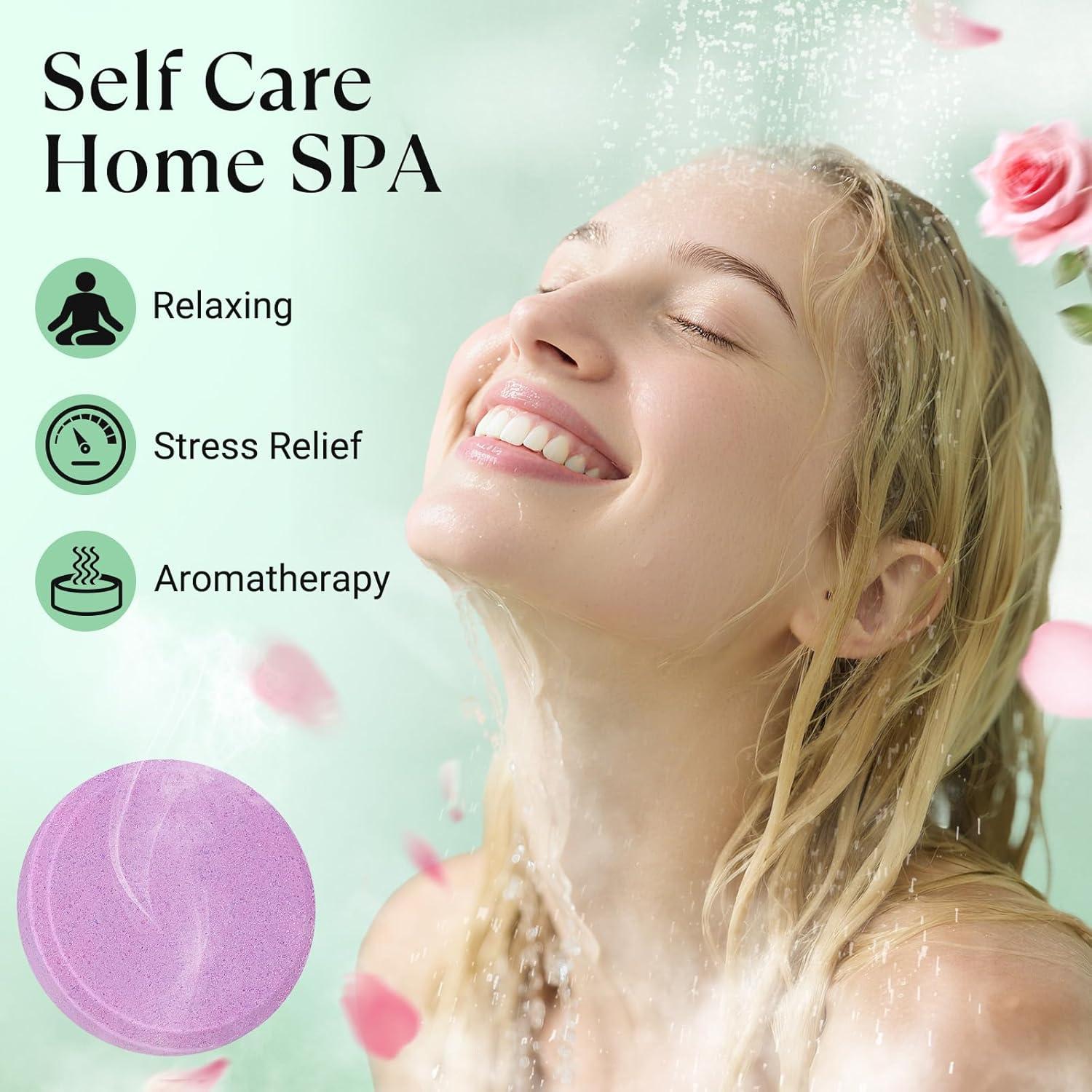 Tabletas de Ducha Aromáticas Linkax - Regalos de Spa para Mujeres