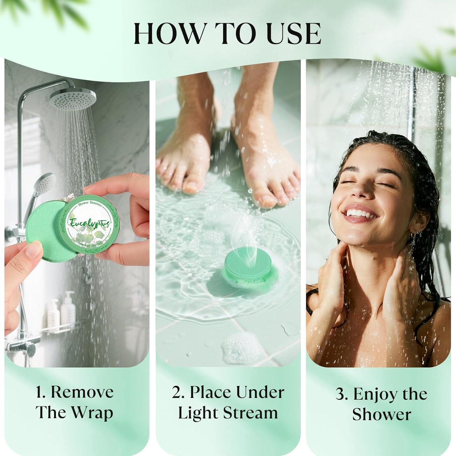 Tabletas de Ducha Aromáticas Linkax - Regalos de Spa para Mujeres