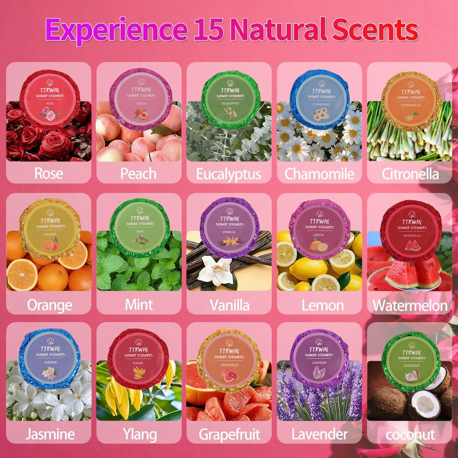 Bombas de Ducha Aromaterapia TTRWIN Paquete de 30 Piezas