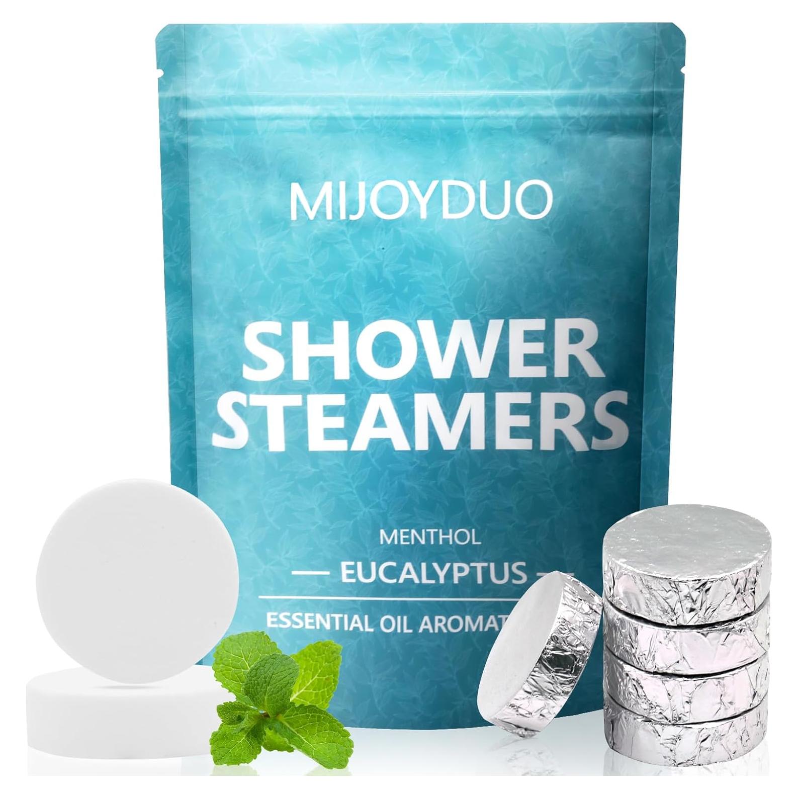 Bombas de Ducha Aromaterapia MIJOYDUO 15 Piezas Eucalipto Menta