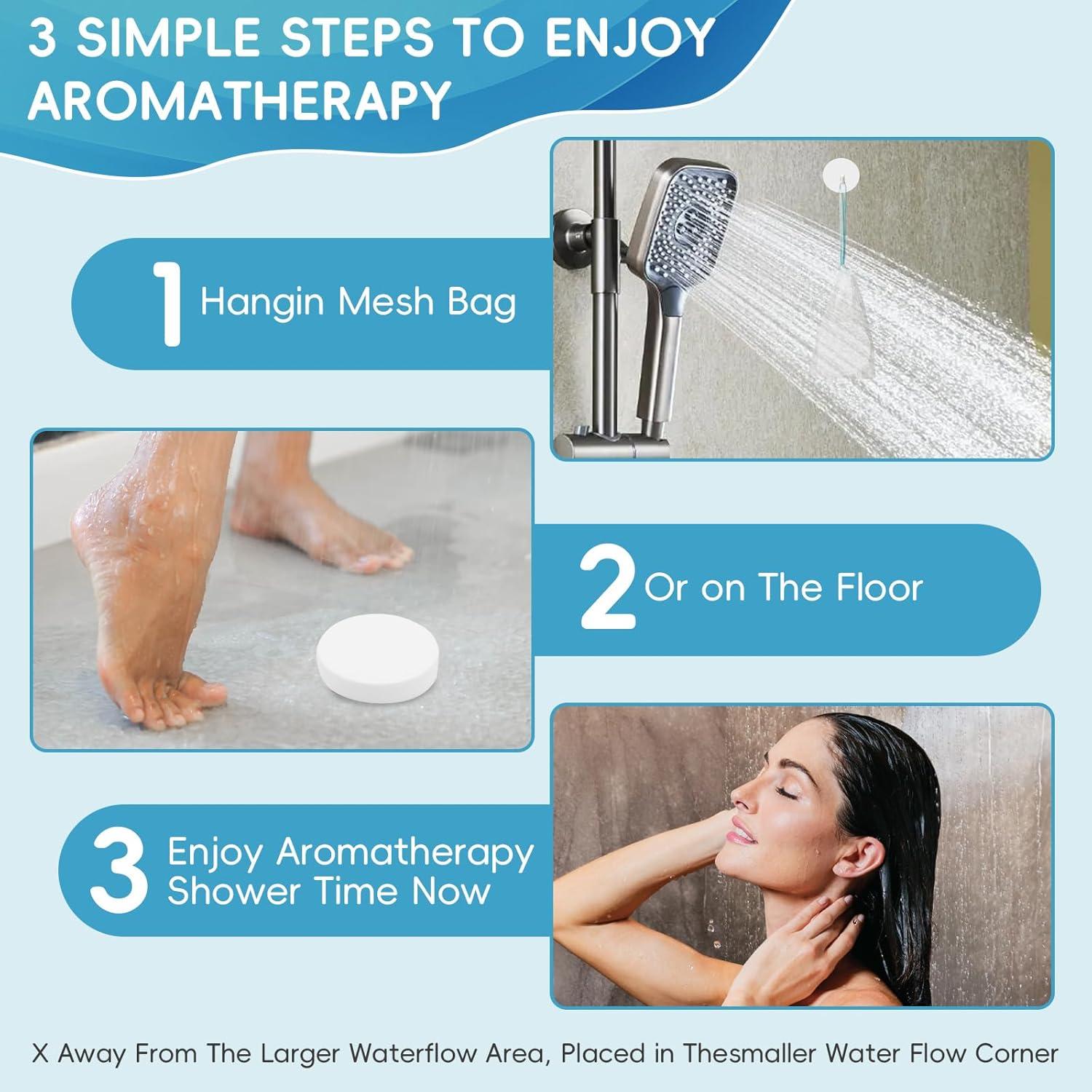 Bombas de Ducha Aromaterapia MIJOYDUO 15 Piezas Eucalipto Menta