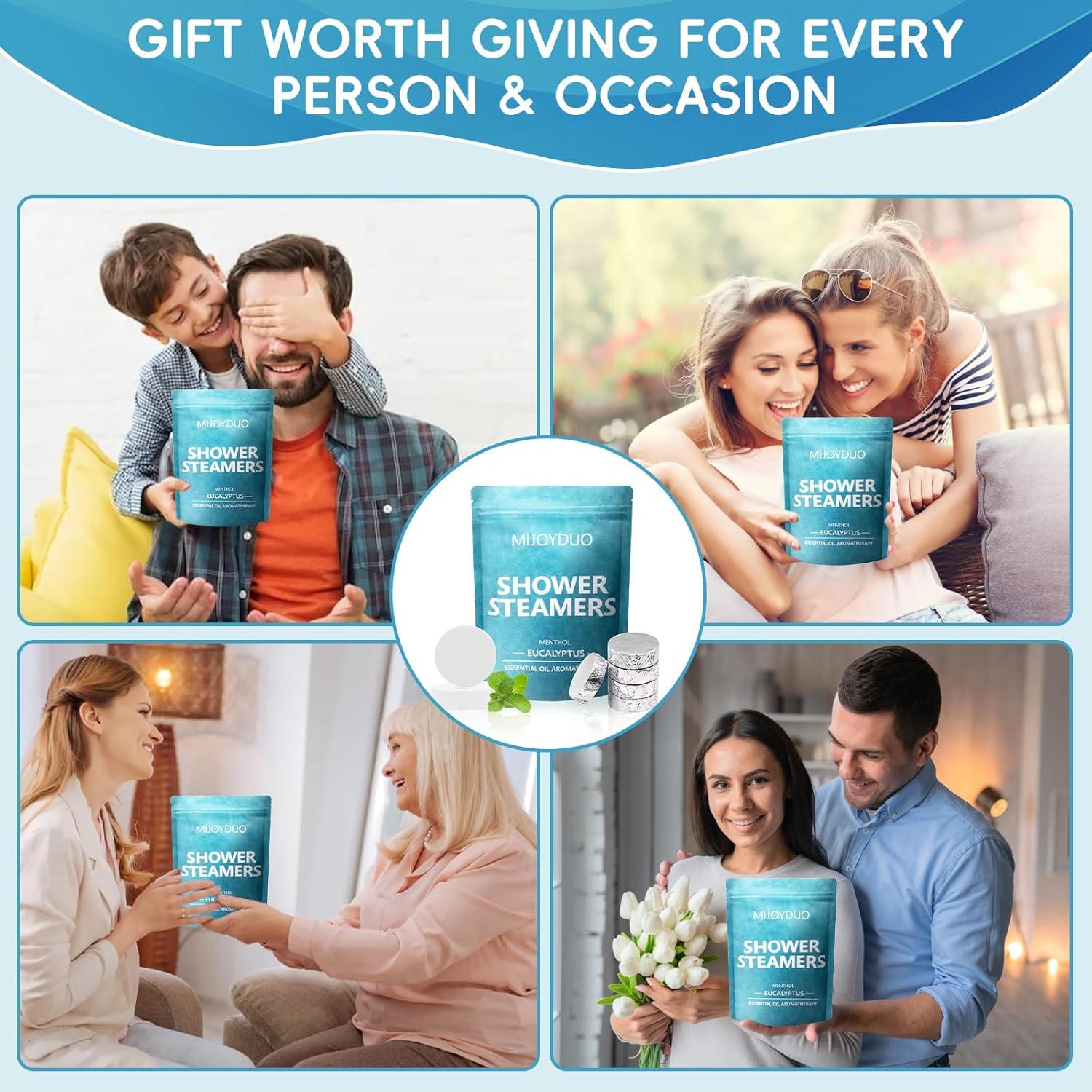 Bombas de Ducha Aromaterapia MIJOYDUO 15 Piezas Eucalipto Menta