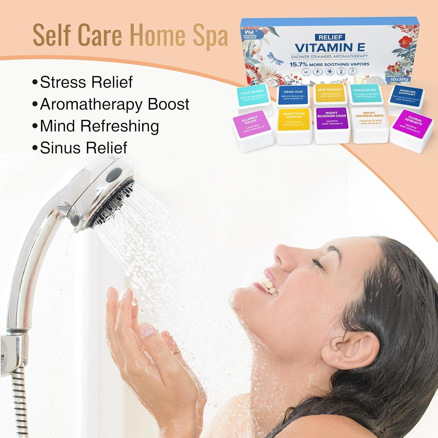 Bombas de Ducha Aromaterapia 10 Piezas WM Western Miracle - Relajación y Alivio del Estrés