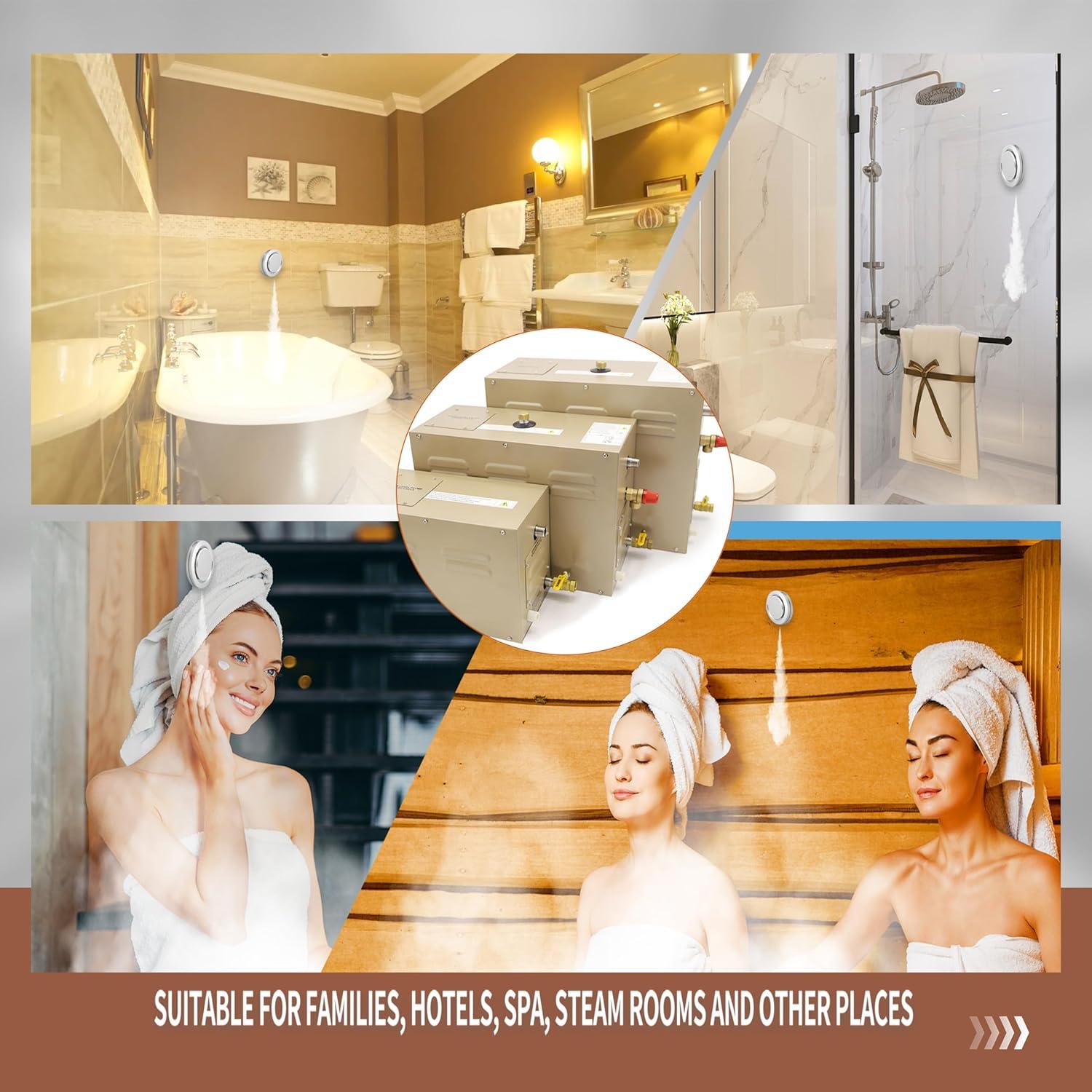 Generador de Ducha de Vapor 9KW JJFFTAO con Autodesagüe